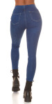 Sexy Highwaist Skinny Jeans with glitter detail denimblue