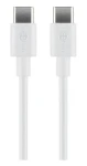 Goobay USB-C biela / Nabíjací a dátový kábel / 2 m (51244)