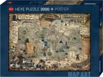 HEYE Puzzle Map Art: Svet pirátov