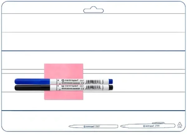 Centropen Stierateľná tabuľka A4 obojstranná / Stieracia tabuľka / 2x fix / textílie / A4 (7719 / 55509058)