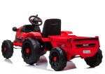 Mamido Detský elektrický traktor s vlečkou T1 červený