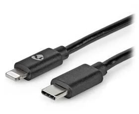 Nedis čierna / Dátový kábel USB-C - Lightning 8pin / USB 2.0 / 2 m (CCGP39650BK20)