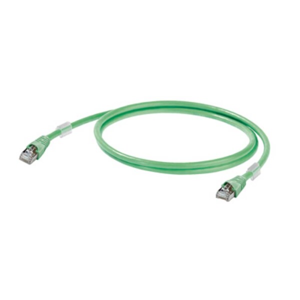 Weidmüller 1166000005 RJ45 sieťové káble, prepojovacie káble CAT 5 SF/UTP 0.50 m zelená samozhášavý, s ochranou 1 ks; 1166000005