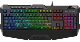 Sharkoon Skiller SGK4 U čierna / herná klávesnica / drôtová / RGB / Rubberdome spínač / DE (4044951020454)