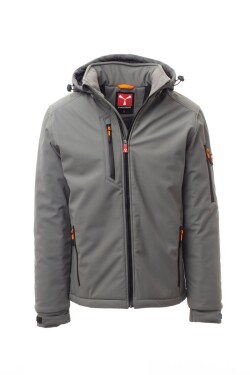 Zateplená softshell bunda Payper CREEK PAD Farba: Dymová/ Čierna, Veľkosť: XL (S00330048913010XL)