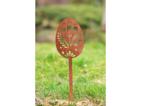 Záhradná dekorácia z cortenu Kraslica 2, 51 × 14 cm