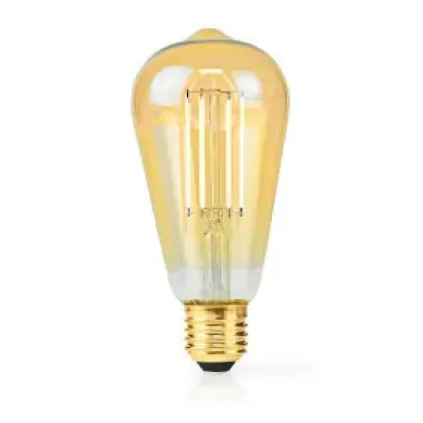 Nedis LED žiarovka E27 / ST64 / 4.9 W / 470 lm / 2100 K / Stmievateľné / Extra teplá biela / Retro štýl / 1 ks (LBDE27ST64GD1)