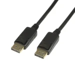 LogiLink DisplayPort 5 m čierna / Kábel / DisplayPort 1.2 / 4096x2160 / 60 Hz (CV0074)
