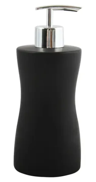 MSV PALMA dávkovač mydla čierny / keramika / 420 ml
