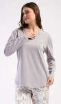 Dámske pyžamo capri Heart světle modrá 2XL