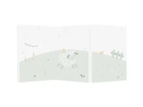 KikkaBoo Skladací matrac 60x120x5 cm Sleepy Sheep (31107020051KB)