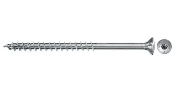 Fischer Power-Fast II 5,0x40 / Skrutka do drevotriesky / zápustná hlava TX / celý závit / biely zinok / 200 ks (670372)