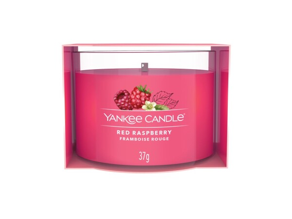 Yankee Candle Red Raspberry votívna sviečka plnená v skle 37g / doba horenia: až 10h (5038581125725)