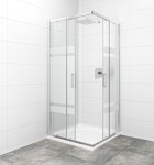 Sprchovací kút štvorec 80x80 cm SAT TEX SIKOTEXQ80CRS SIKOTEXQ80CRS
