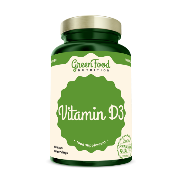 GreenFood Nutrition vit D3 60cps