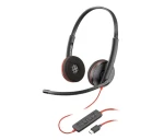 Poly Blackwire C3220 čierna / Náhlavná súprava / mikrofón / dve slúchadlá / USB-C (80S07AA)