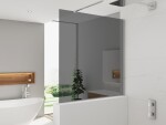 Sprchová zástena SAT Walk-in 90x100 cm na zníženú priečku chróm SATBWIS90KSPR SATBWIS90KSPR