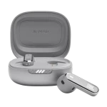JBL Live Flex sivá / Bezdrôtové slúchadlá do uší / mikrofón / Bluetooth 5.3 / IP54 (LIVEFLEXGRY)