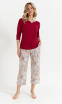 Pyžamo Cana 487 3/4 S-XL víno M