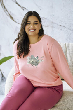 Taro Patricia pyžamo 3471 7/8 2XL-4XL Z25/26 dámske meruňka 3xl