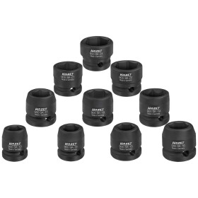 Hazet sada nástavcov pre nástrčný kľúč, Štvorhran, 1/2 (12.5 mm), 10-dielna, 900SK/10; 900SK/10