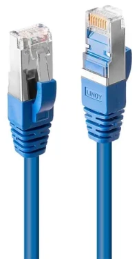 Lindy S/FTP CAT6 0,5m modrá / Patch kábel / RJ45-RJ45 / PIMF LSOH (45641)