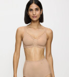 Podprsenka s kosticami - tvarovací komfort z čipky a bavlny Triumph NEUTRAL BEIGE 105A