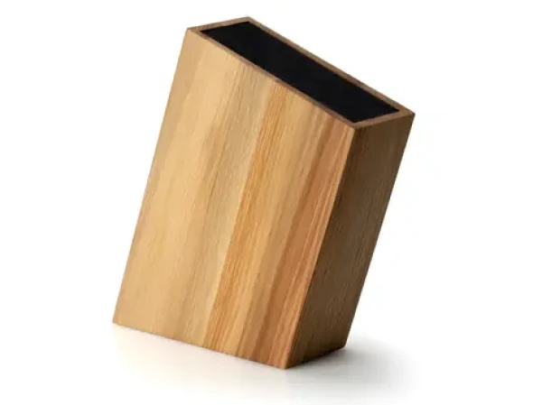 Continenta Blok na nože dub / Blok na nože / flexi vložka / šikmý / 28,5x8x19 cm (C4150)