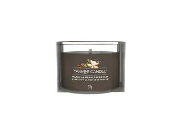 Yankee Candle Vanilla Bean Espresso votívna sviečka plnená v skle 37g / doba horenia: až 10h (5038581125800)