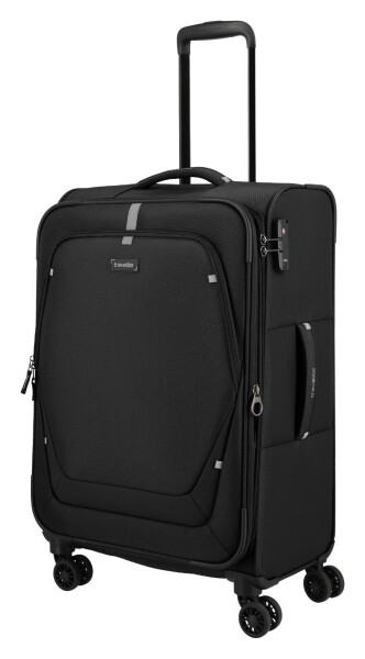 Stredný textilný kufor Travelite Umbria M Black