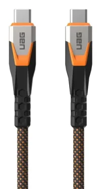 UAG SRGE Dátový a nabíjací kábel USB-C(M) - USB-C(M) 240W 0.75m čierno-oranžová / USB 3.2 (9B4415114097)