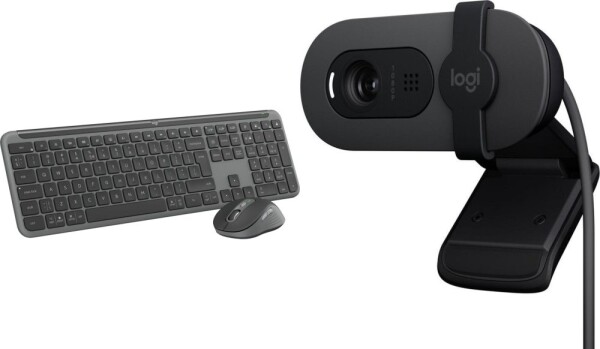 Logitech Signature Slim MK950 grafitowa (920-012490) + Brio 100 (960-001585)