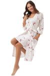 Dámsky župan Luna 376 3/4 M-2XL W25 modrá XL