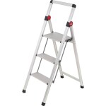 TOOLCRAFT TO-10104639 Zliatina hliníka dvojité pevné schodíky skladacie, Montáž bez náradia strieborná 3.9 kg; TO-10104639