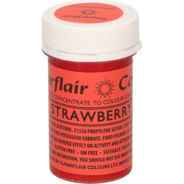 Gélová farba strawberry 25 g - Sugarflair