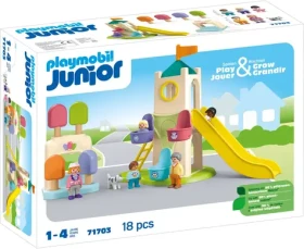 Playmobil® Junior 71703 Dobrodružná veža so zmrzlinovým stánkom