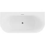 MEXEN/S - Sella voľne stojaca vaňa nástenná reliéf 170 x 80, biela mat, sifón a prepad grafit metal 52711708001-95