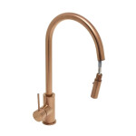 Drezová batéria SAT Aurum s vyťahovacou spŕškou, 2 prúdy brúsená rose gold SATBAUR286BRG SATBAUR286BRG