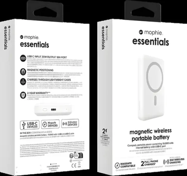 ZAGG Essentials Snap+ Powerstation biela / Powerbanka / MagSafe / Qi2 / 15W / 10000mAh (401115583)
