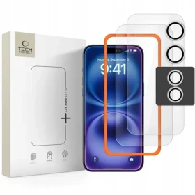 Tech-Protect Easy Set+ transparentný / Ochranné sklo / Apple iPhone 17 / 3 ks (THP4542)