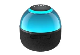 Havit SK900BT čierna / Prenosný Bluetooth reproduktor / 3W / Bluetooth 5.3 / TWS / RGB / TF karta (SK900BT)