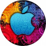 Jedlý papier Applefarebné logo 19,5 cm - Pictu Hap - Pictu Hap