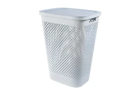 Curver Pure modrý / Kôš na bielizeň s vekom / 55 l / Recyklovaný plast (251585)