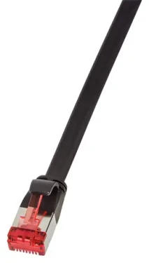 LogiLink SlimLine čierna / Patch kábel / Cat6A U/FTP / RJ-45 / 0,5 m (CF2023S)