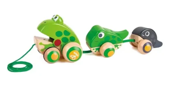 Hape Ťahačka - Rodina žabičiek