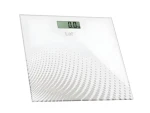 Lafe FitScale biela / Osobná váha / do 150 kg / sklenená plošina / LCD displej (LAFWAG44590)