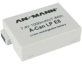 Ansmann A-Can LP-E8 / Náhradný akumulátor / Canon LP-E8 / Li- ION / 7,4 V / 1000 mAh (5044853)