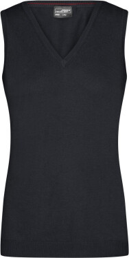 Daiber JN 656 Dámska sveterová vesta s výstrihom do V 02.0656 čierna black XXL