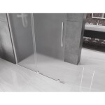 MEXEN/S - Velar Sprchová zástena posuvná Walk-in 150 x 200, dekor 8 mm, chróm 871-150-000-33-01