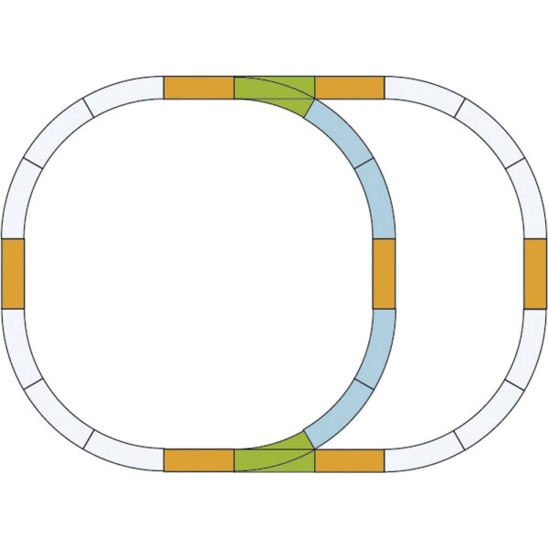 Piko 35302 Sada koľají G pre dvojitý ovál